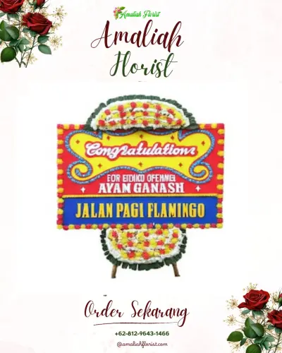 Bunga Papan Congratulation di Labruk Kidul